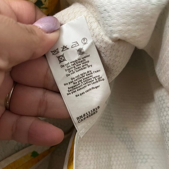 Michael Kors Collection Yellow Daffodil Print Pleated A Line Skirt Womens Sz 10 - Picture 2 of 7